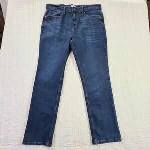 Sperry Mens Jeans 36x29 Dark Wash Straight Leg Denim Pants Blue EUC Cotton Blend